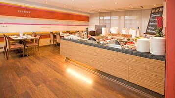 Daily buffet breakfast (EUR 24 per person)