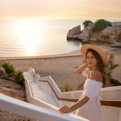 Private beach