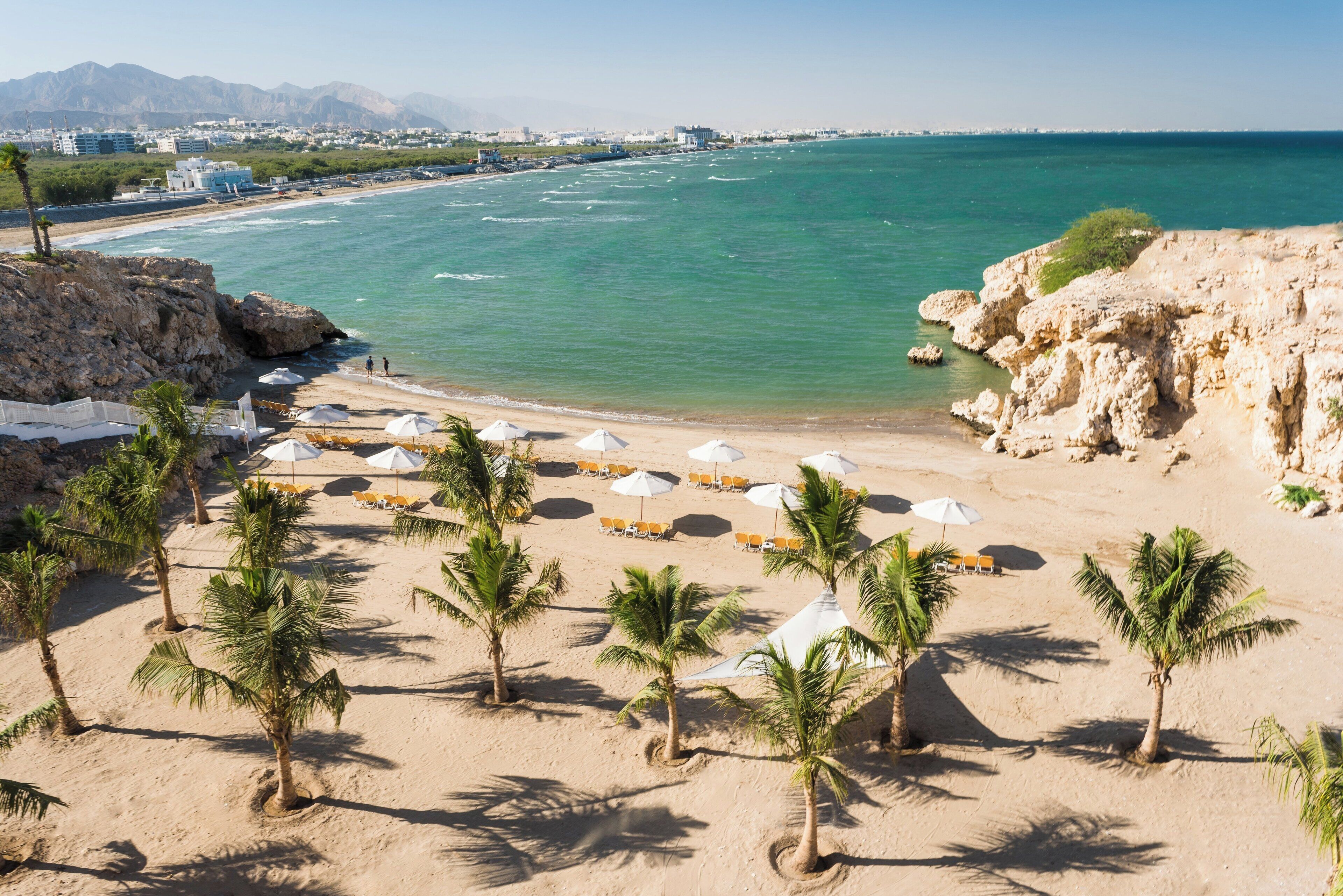 Private beach