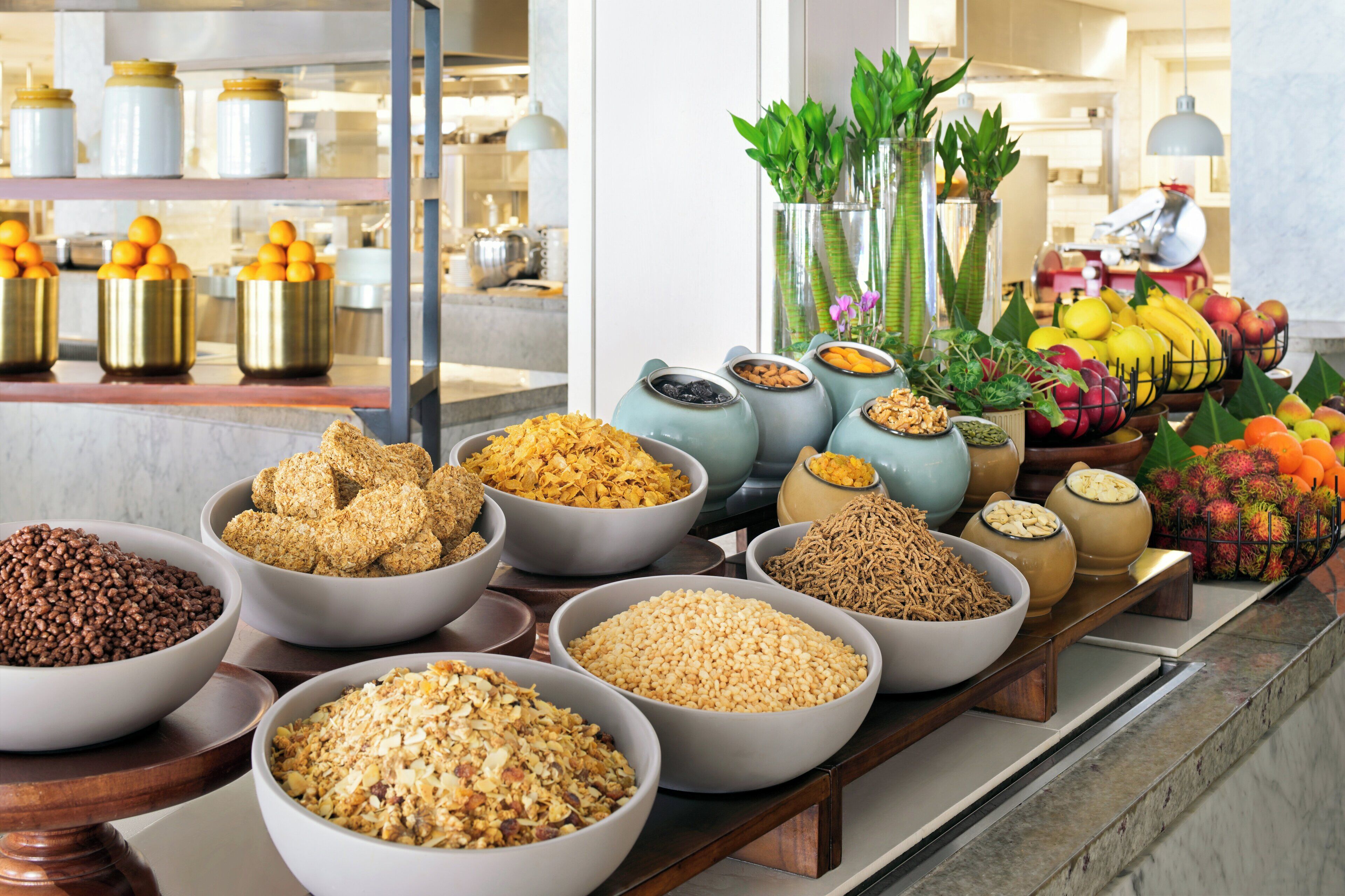 Tägliches Frühstücksbuffet gegen Gebühr