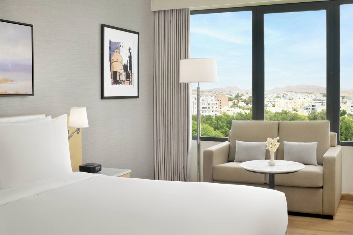 Down comforters, minibar, in-room safe, desk