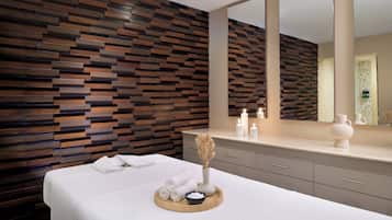 Body treatments, deep-tissue massages, facials, massage/treatment rooms