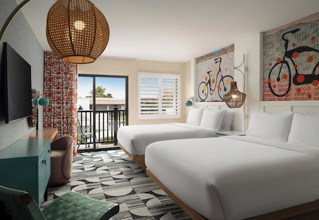 Hypo-allergenic bedding, in-room safe, desk, soundproofing