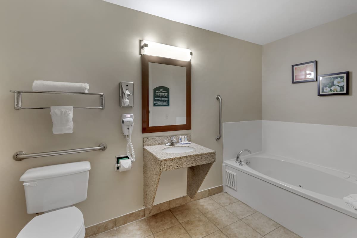Habitación, 1 cama King size, para no fumadores | Baño | Amenidades de baño gratuitas, secadora de cabello, toallas