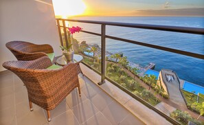 Superior Double Room, Ocean View | Balcony view - Vidamar Resort Madeira (Funchal)