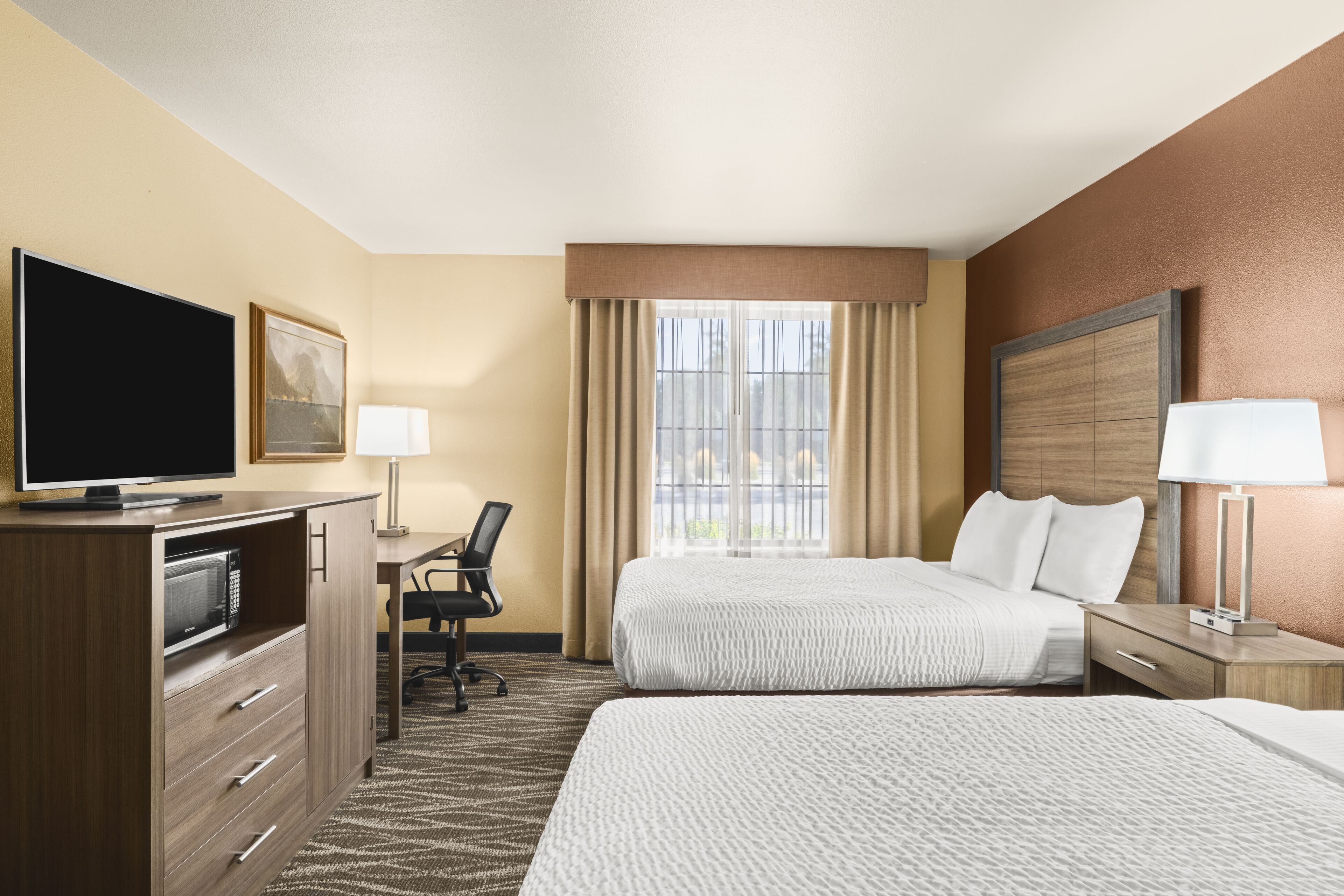 standard room, 2 queen beds | premium bedding, iron/ironing board, free wifi, bed sheets