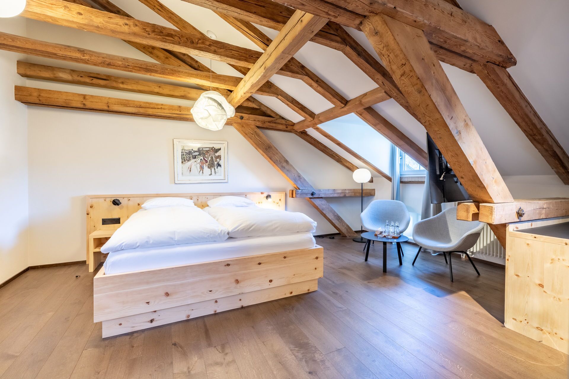 Palantschin Double Room Superior (Air conditioning) | Allergitestet sengetøy, safe på rommet, skrivebord og blendingsgardiner