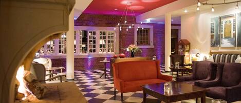 Área de estar no saguão