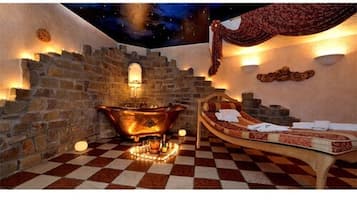Phòng trị liệu đôi, trị liệu toàn thân, massage đá nóng