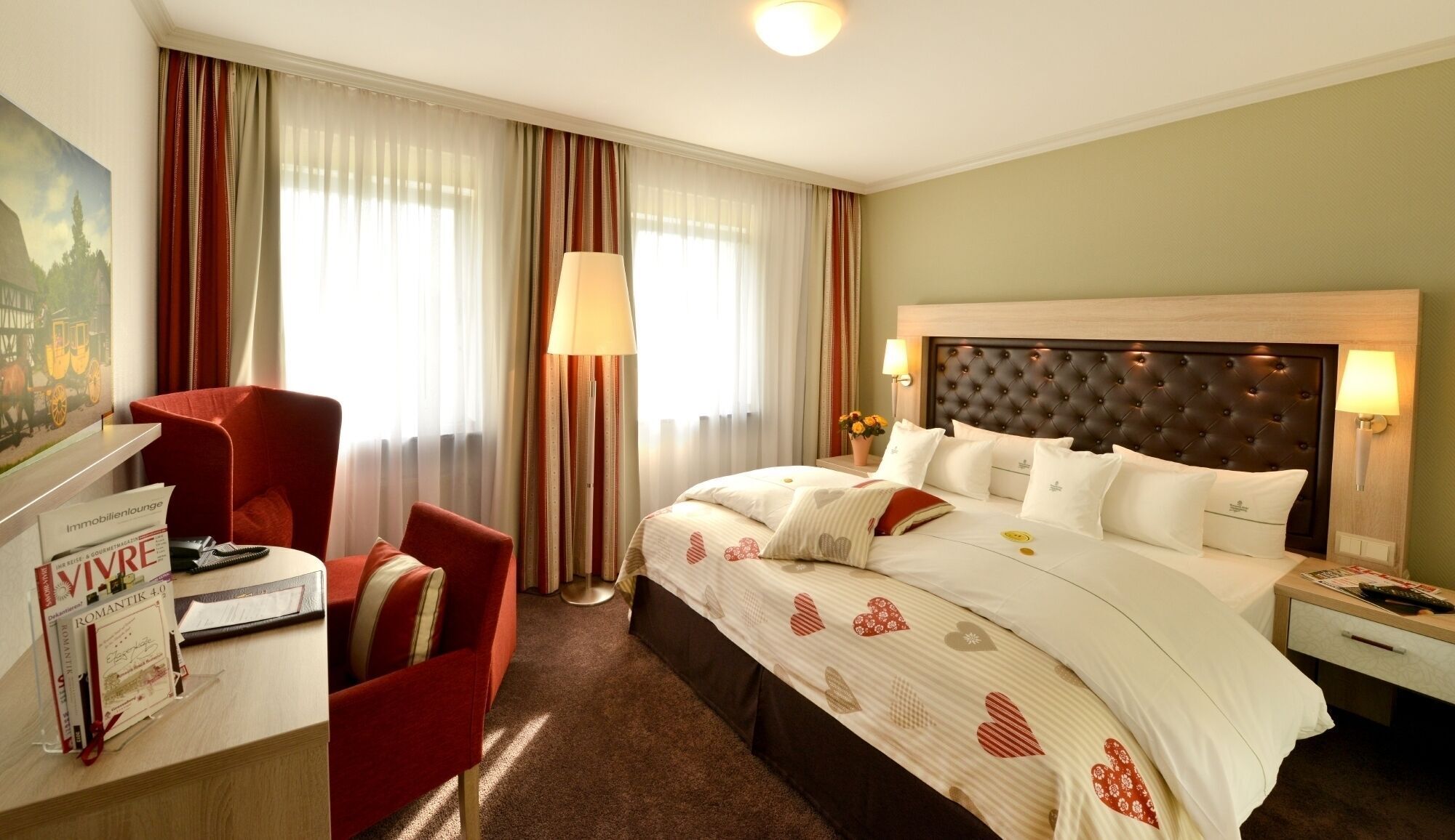 Hypo-allergenic bedding, down duvets, minibar, in-room safe