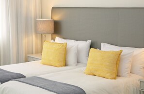 In-room safe, desk, laptop workspace, blackout drapes