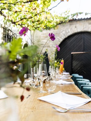 Daily buffet breakfast (EUR 23 per person)