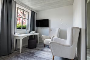 Chambre Deluxe double | 1 chambre, literie de qualité, couette en duvet, coffre-fort