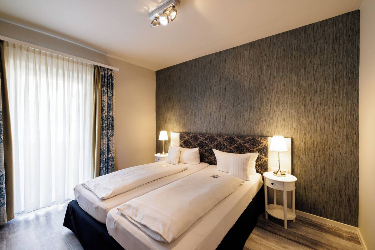 comfort double room | premium bedding, down duvets, in-room safe, individually decorated