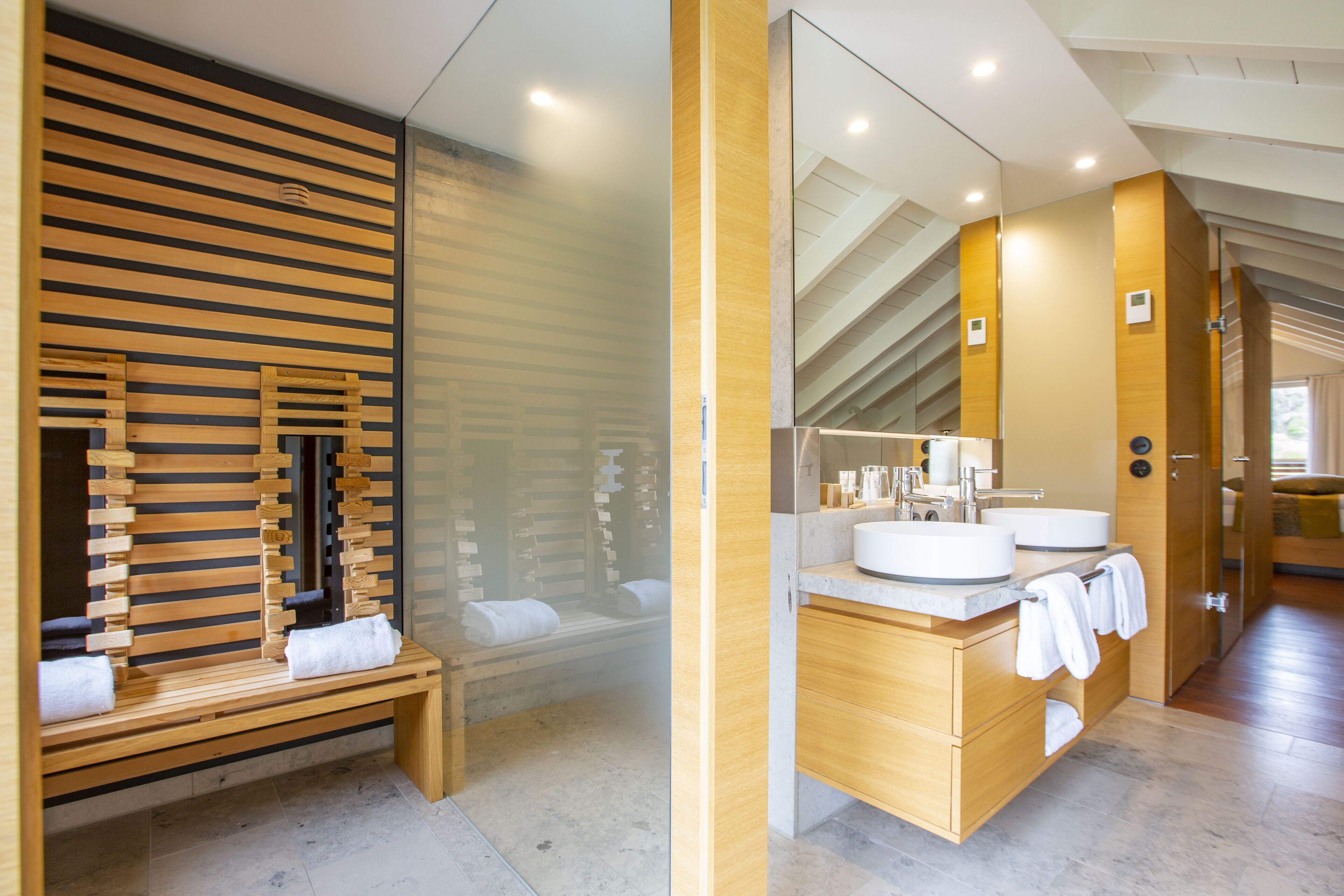 suite | bathroom | free toiletries, hair dryer, bathrobes, slippers