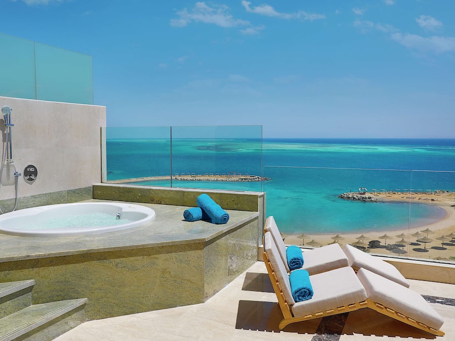 Suite, 1 King Bed, Kitchenette, Sea View (Plaza) | View from room