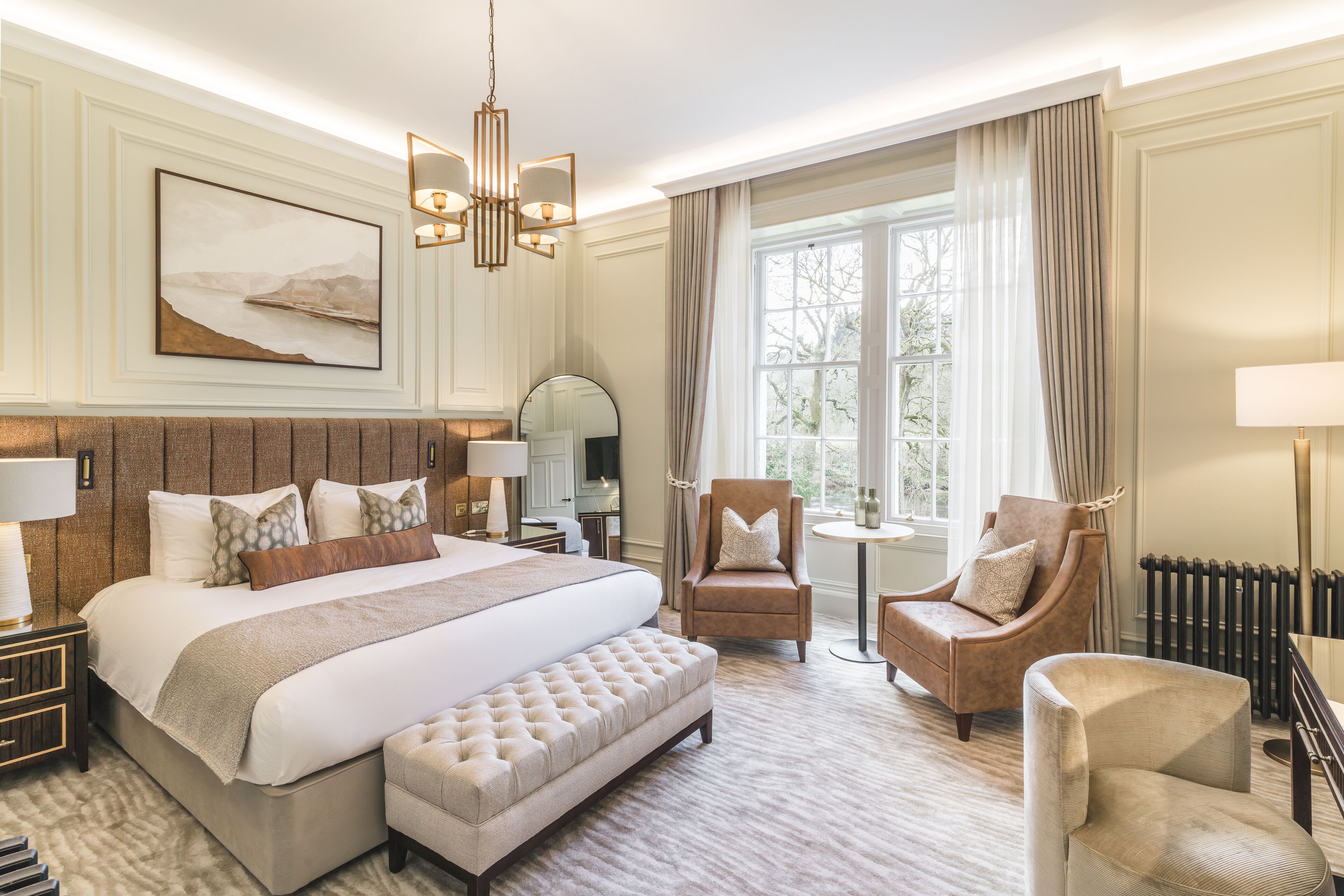 hermitage suite | individually decorated, desk, laptop workspace, iron/ironing board