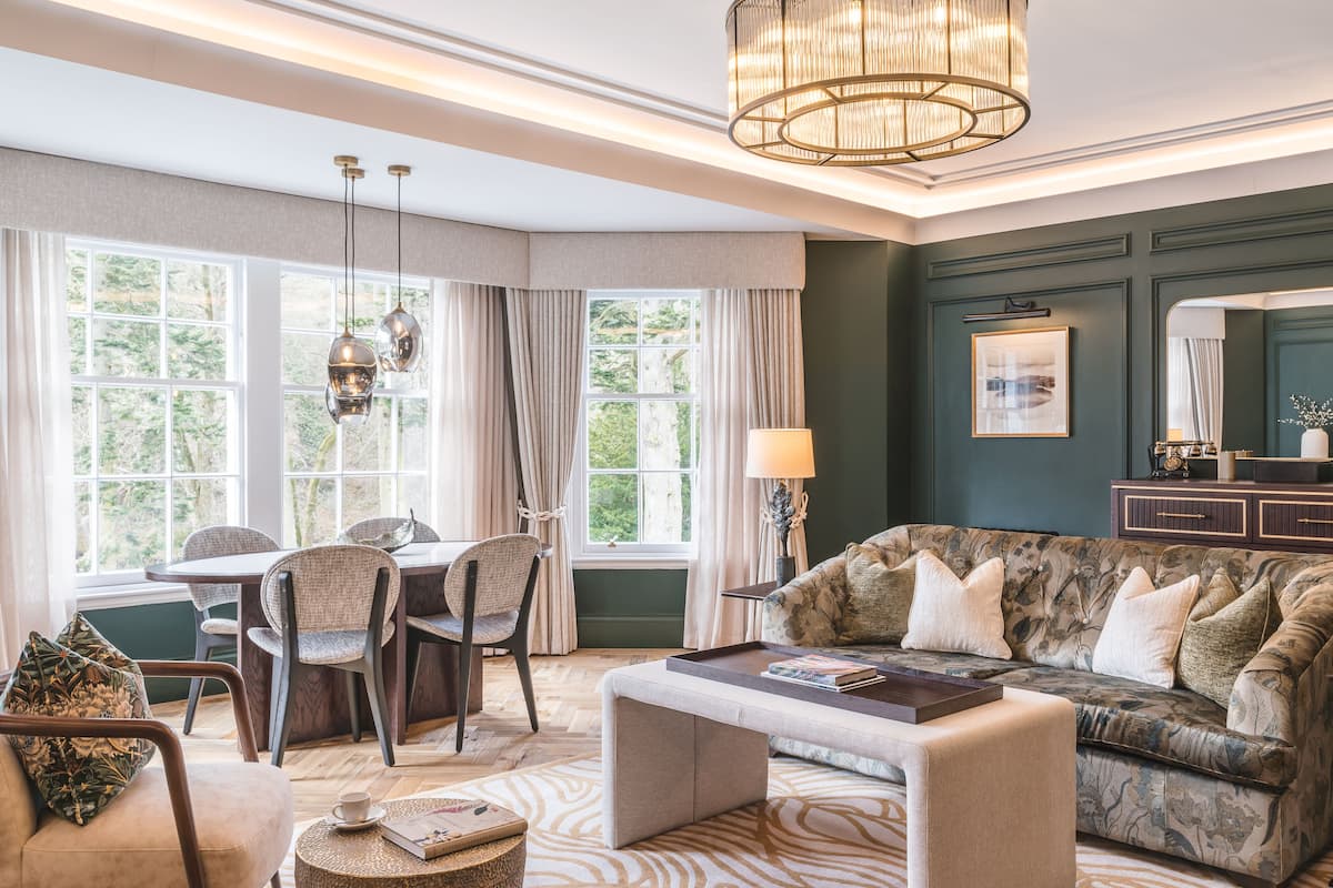 Atholl Suite | Individually decorated, desk, laptop workspace, iron/ironing board