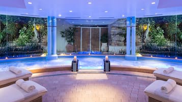 Sauna, turkkilainen sauna, vartalohoitoja, hydroterapiaa, kasvohoitoja