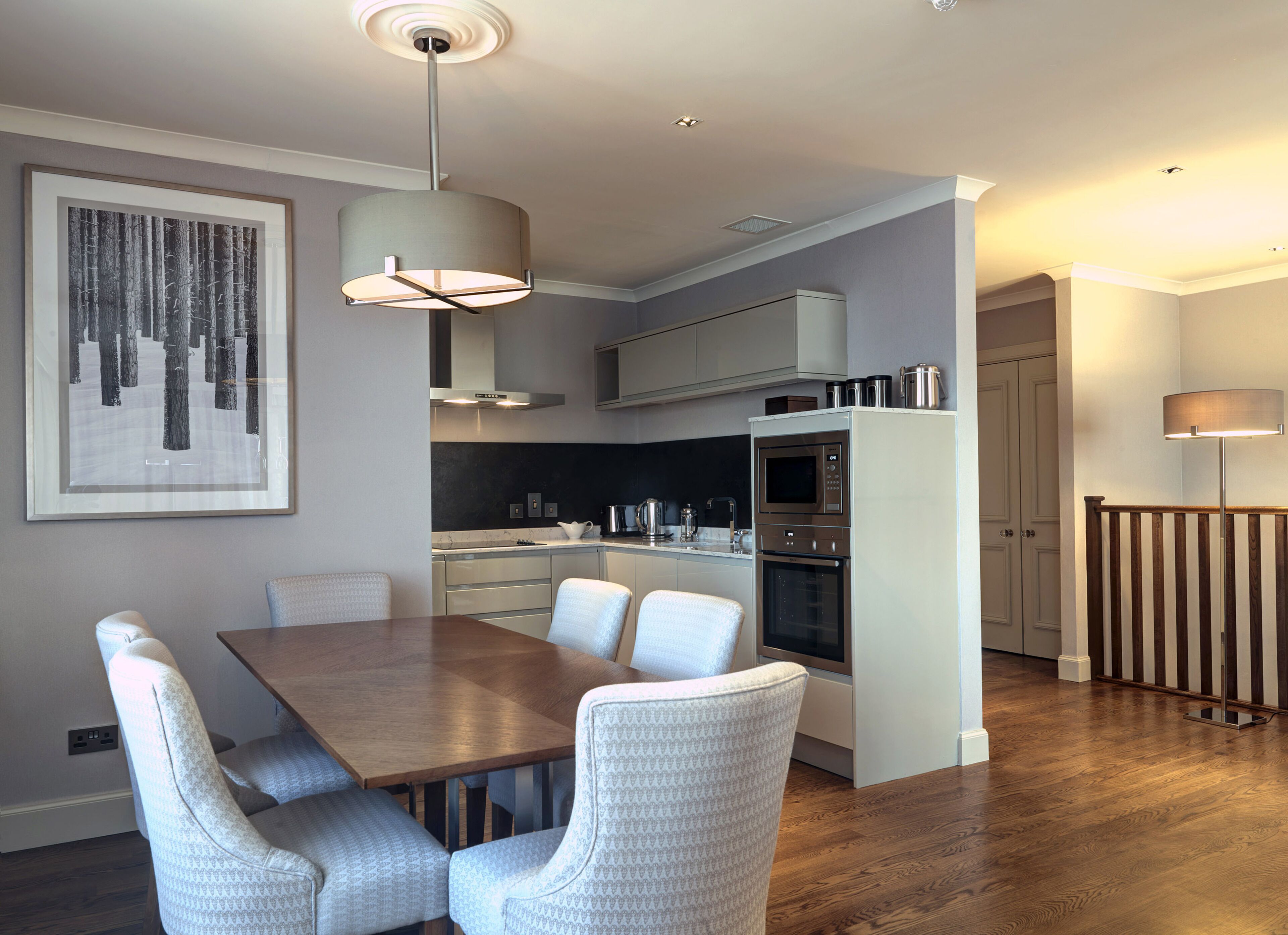 suite, 2 bedrooms, 1 king, 1 queen bed (bi-level with stairs) | private kitchen | mini-fridge, microwave, cookware/dishes/utensils