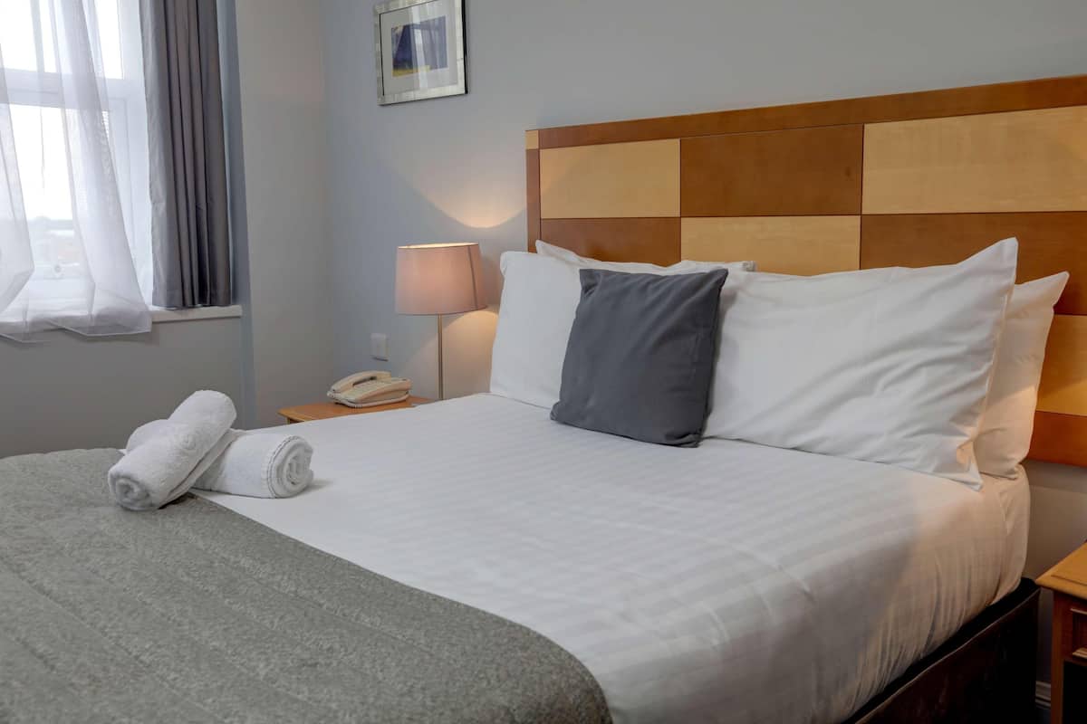 Desk, iron/ironing board, WiFi (free), alarm clocks