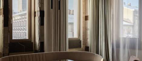 Luxury Apartment, 1 Bedroom, Bathtub, City View | 1 bedroom, premium bedding, down duvets, memory-foam beds