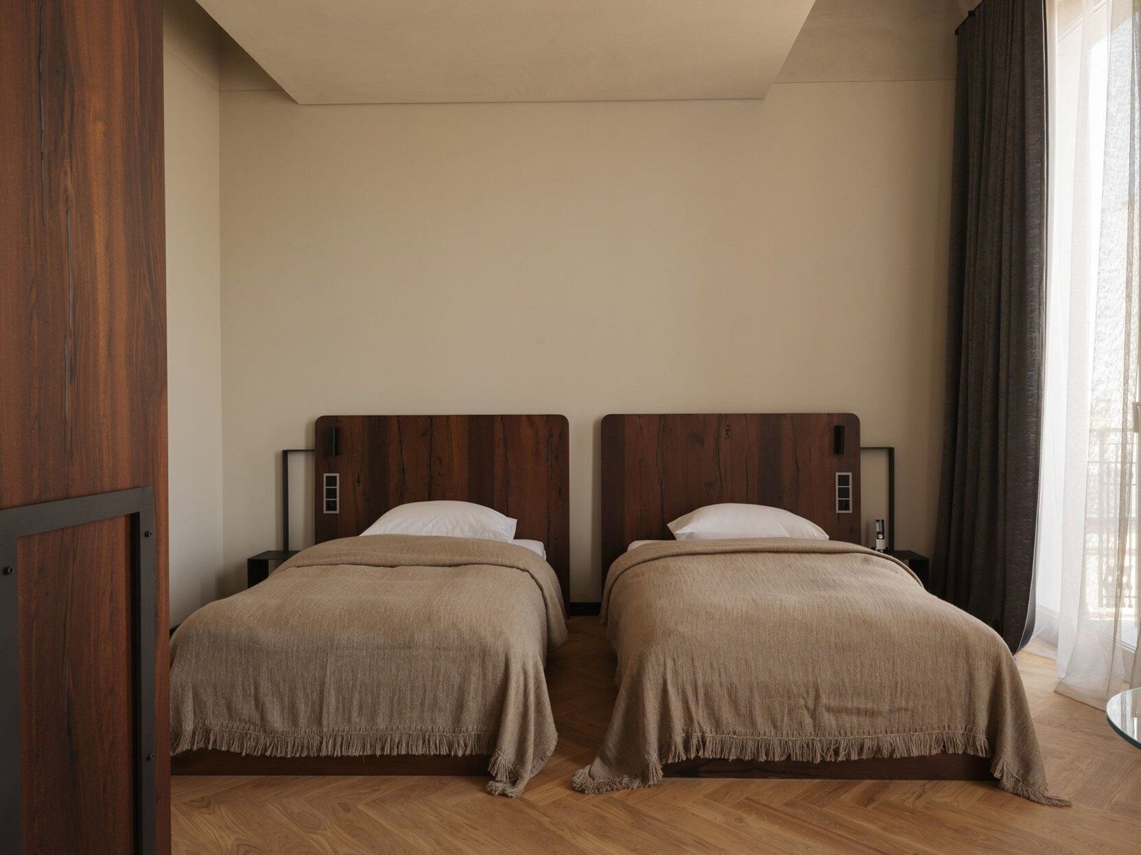 Premium bedding, down comforters, memory foam beds, minibar