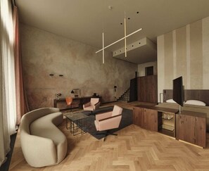 Apartment (Loft) | Premium bedding, down comforters, memory foam beds, minibar - Grand Hotel (Lodz)