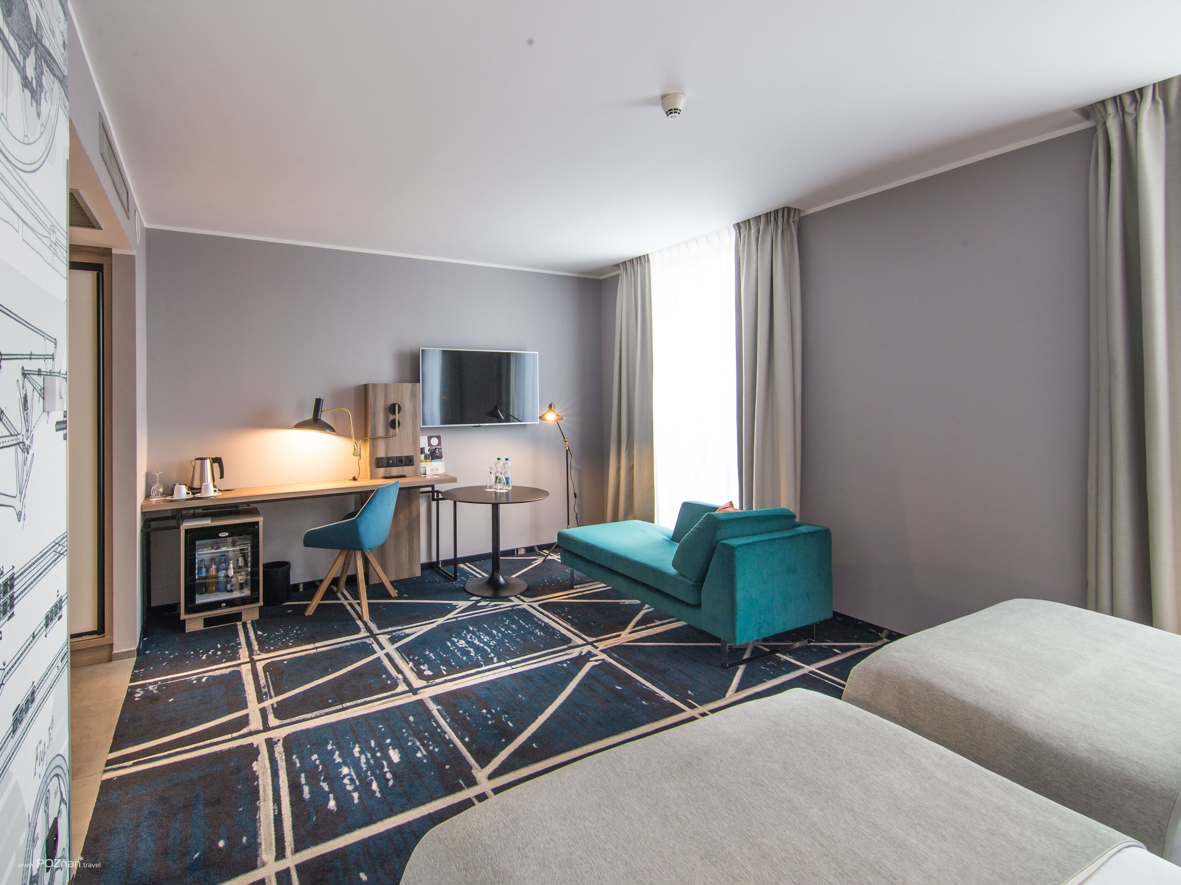 Ropa de cama de alta calidad y minibar 