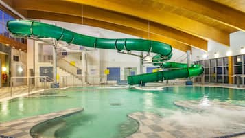 2 indoor pools, open 9:00 AM to 9:00 PM, free cabanas, sun loungers