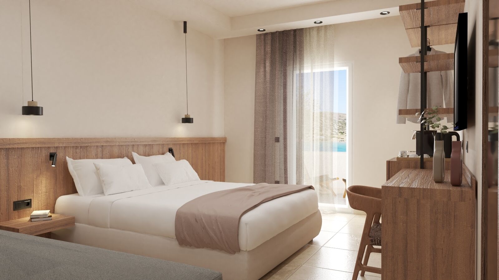 Premium bedding, pillowtop beds, in-room safe, desk