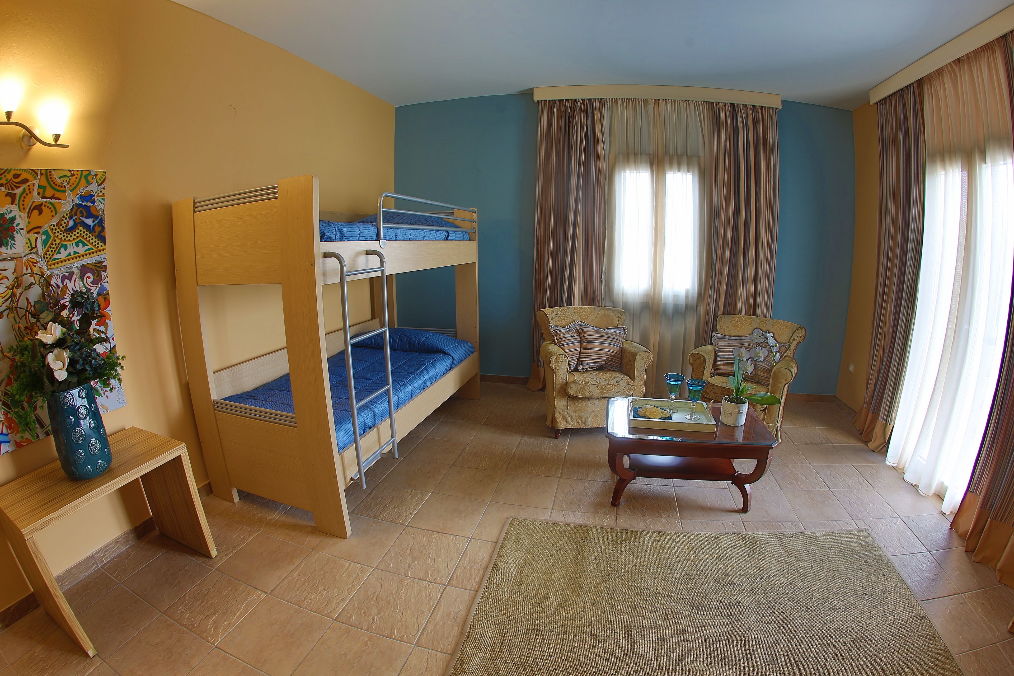 classic apartment, garden view | living room