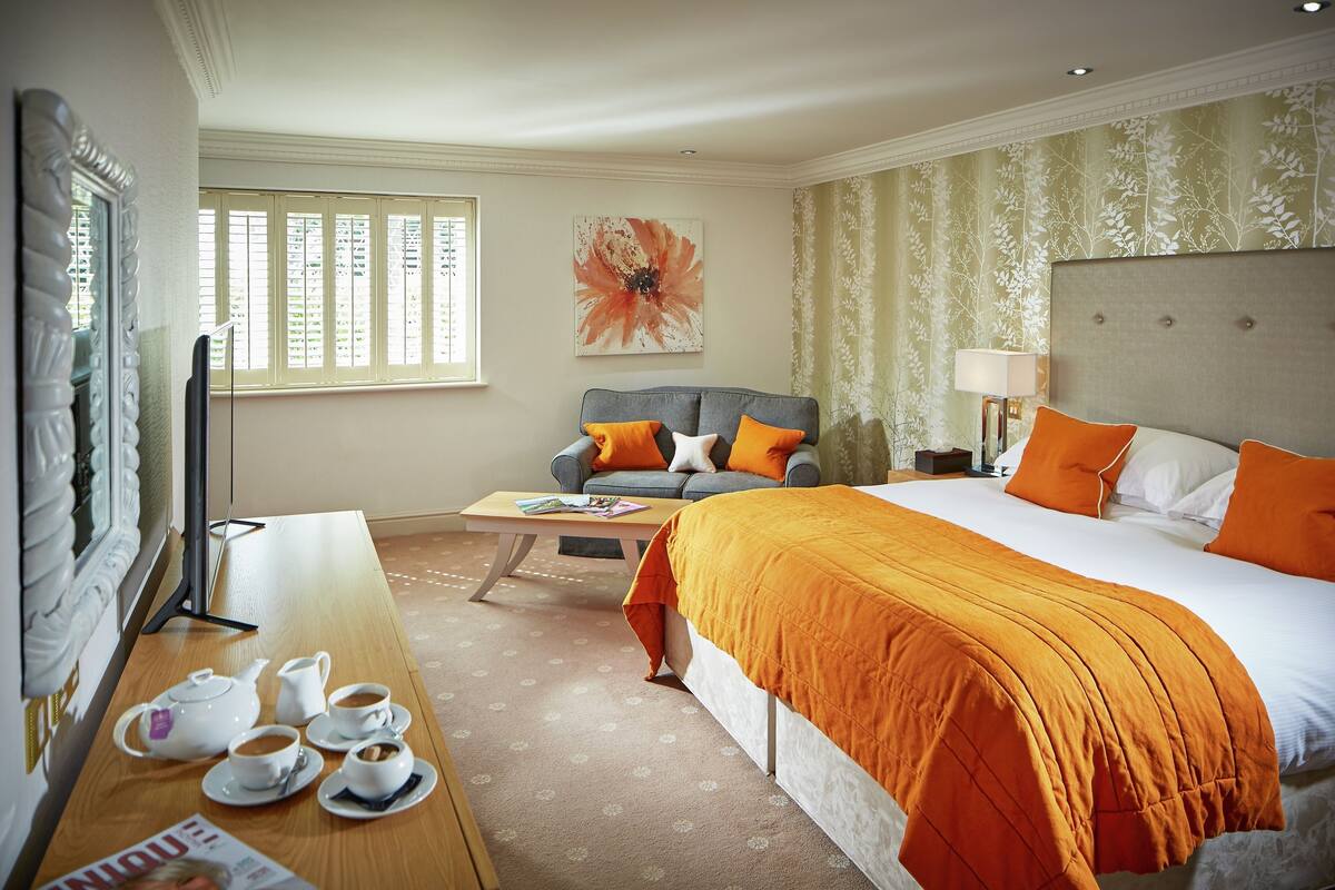 Junior Suite | Cadar kapas Mesir, peralatan tempat tidur premium, katil Select Comfort 