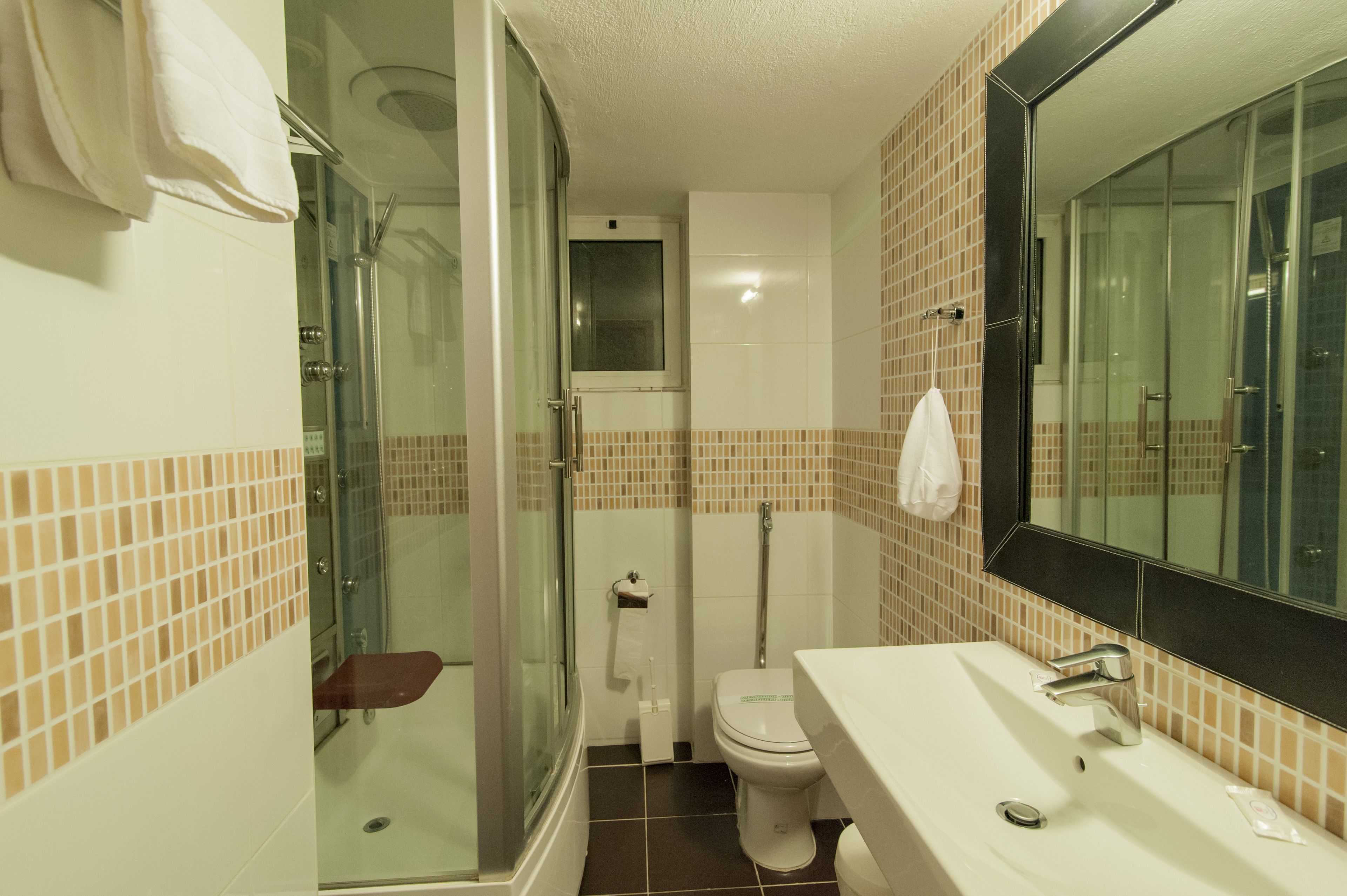 single room | bathroom | shower, free toiletries, hair dryer, bathrobes