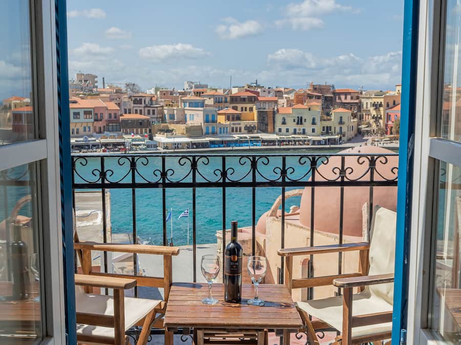 Superior kamer, uitzicht op zee | Terras