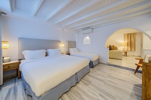 Egyptian cotton sheets, premium bedding, down duvets, minibar