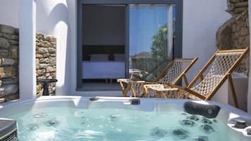 Alloggio Superior su due livelli, 2 camere da letto, idromassaggio, vista mare | Esterni