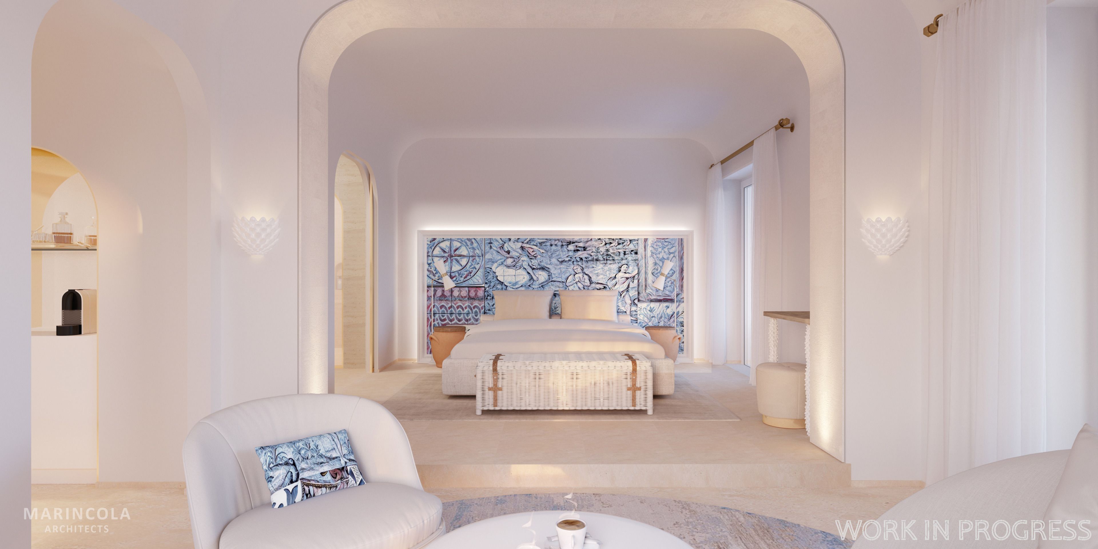 1 bedroom, frette italian sheets, premium bedding, down duvets