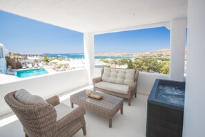 Comfort Suite (Outdoor Spa Bath) | View from room - Paros Palace Adults Only (Paros)