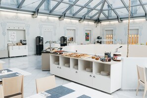 Daily buffet breakfast (EUR 18 per person)