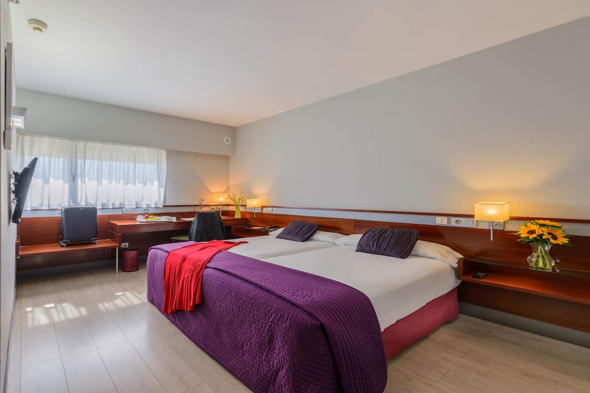 Standard-Zweibettzimmer | Zimmersafe, Schreibtisch, Verdunkelungsvorhänge, schallisolierte Zimmer