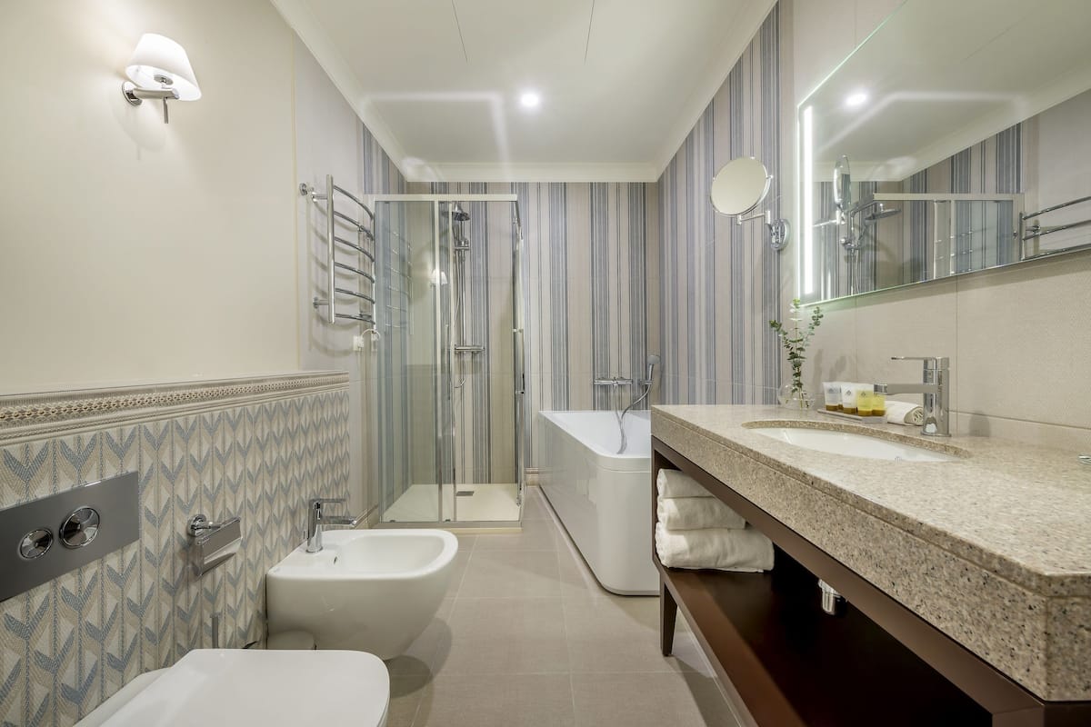 suite | bathroom | free toiletries, hair dryer, towels