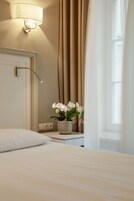 Hypo-allergenic bedding, minibar, in-room safe, individually decorated