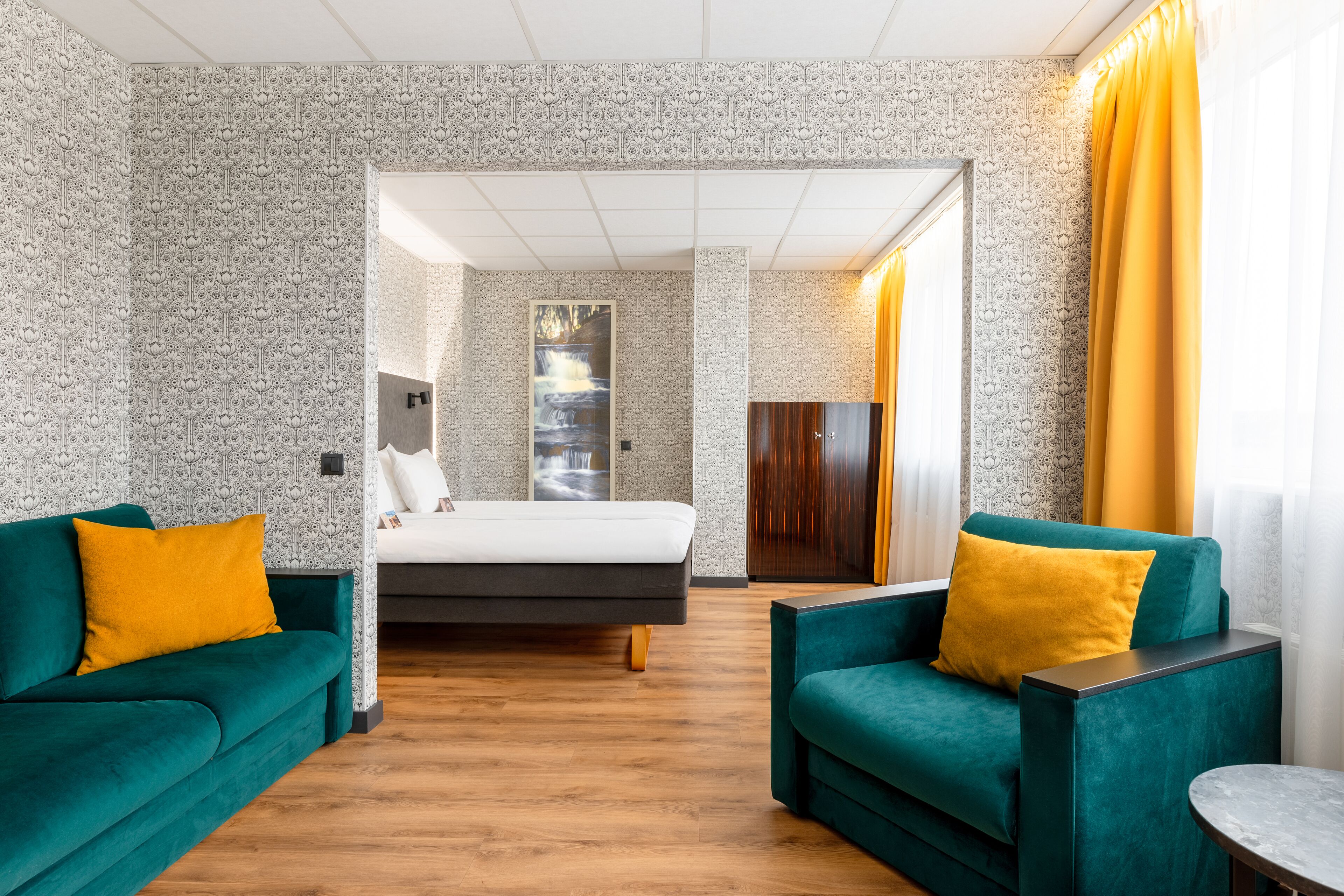 family double or twin room, sauna | 1 bedroom, desk, laptop workspace, blackout curtains