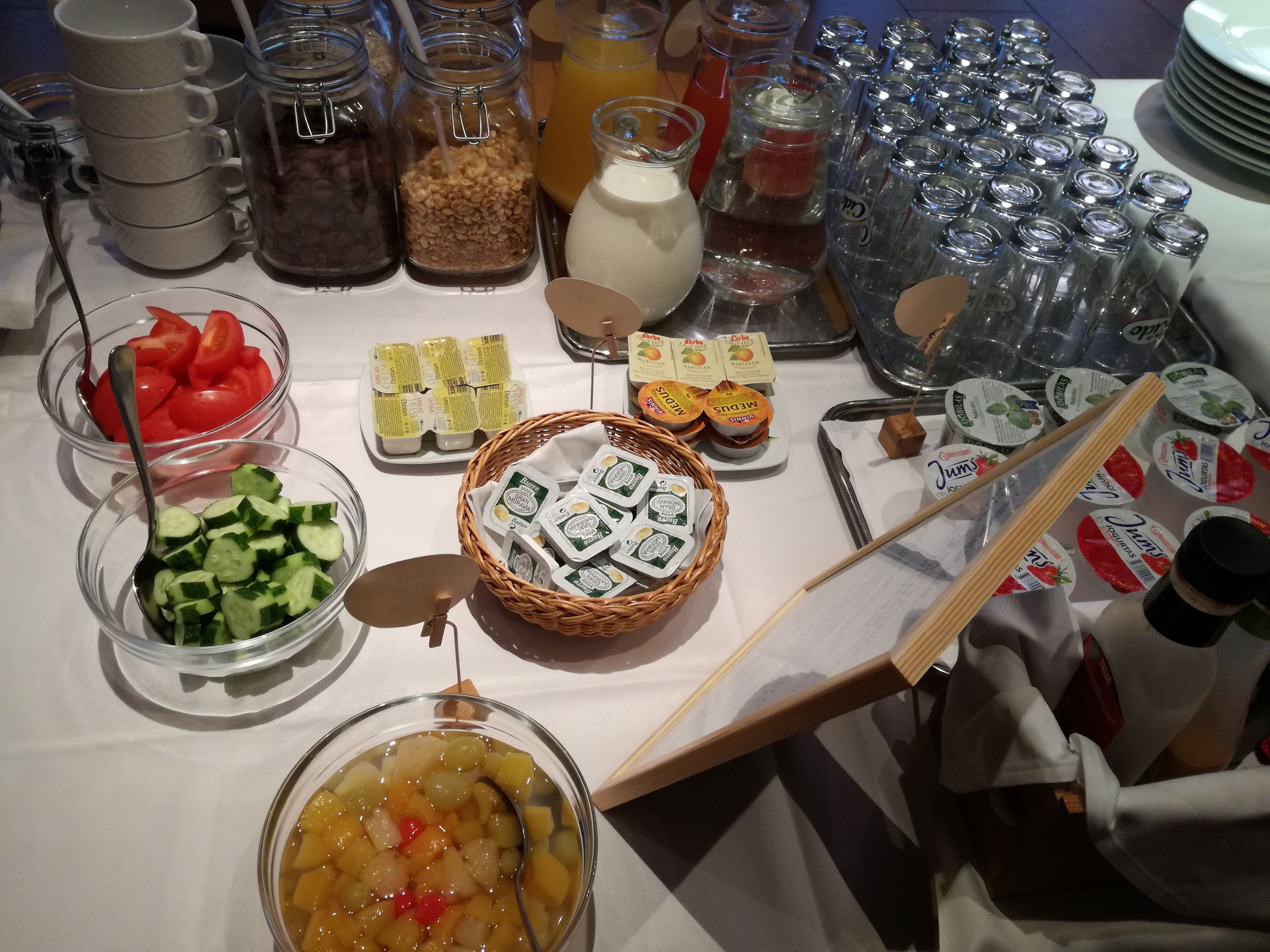 daily buffet breakfast (eur 10 per person)