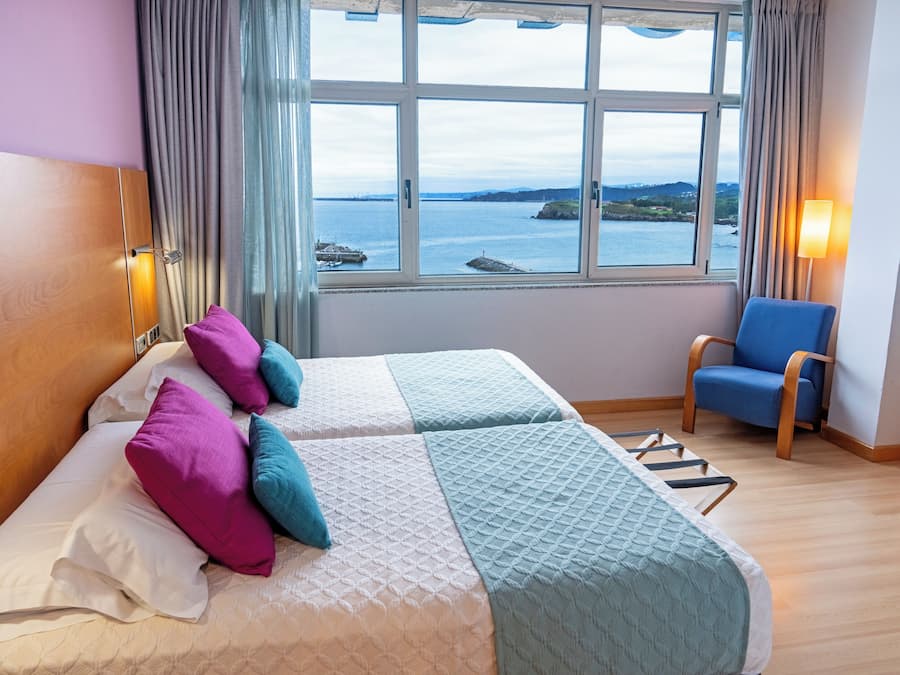 2 Single Beds, Superior Room, Sea View | Beach/ocean view
