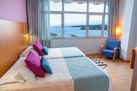 2 Single Beds, Superior Room, Sea View | Beach/ocean view
