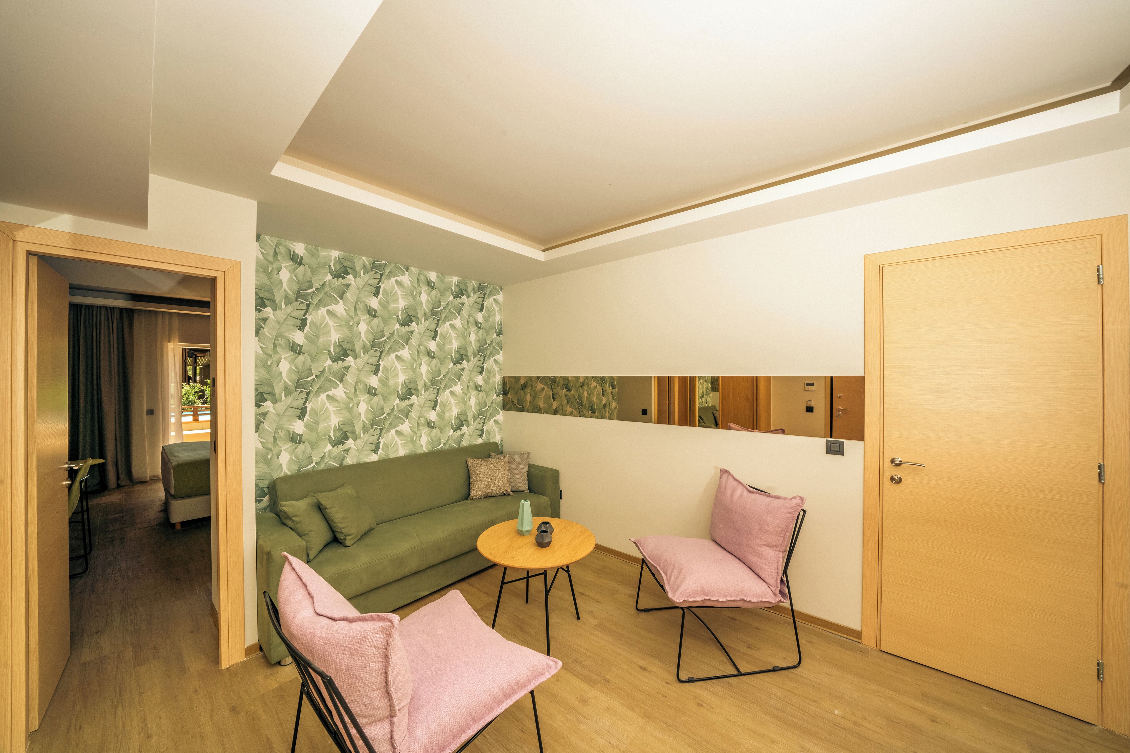 Family Bungalow Suite Private Pool | Minibar, in-room safe, desk, blackout drapes