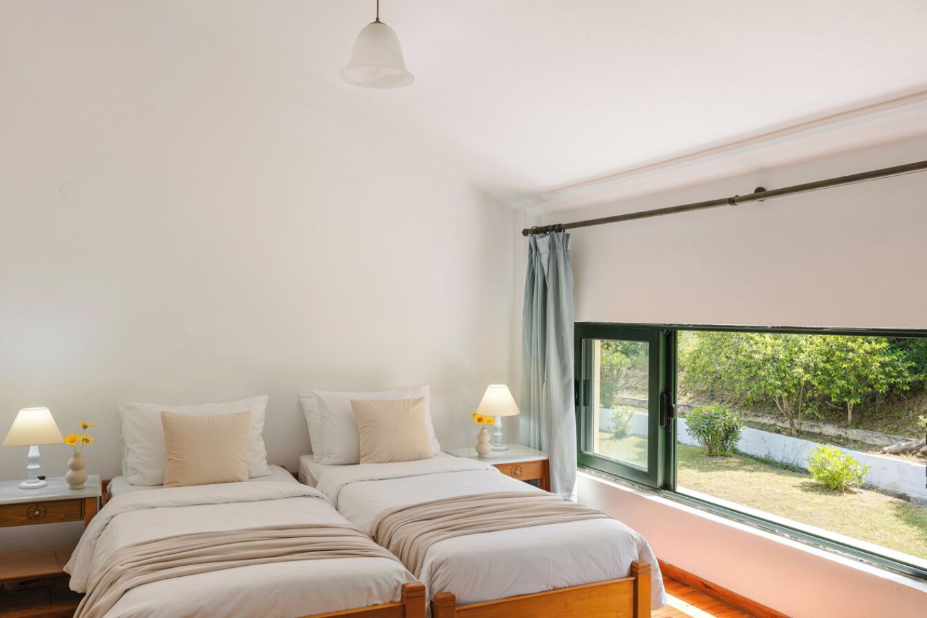 Hypo-allergenic bedding, in-room safe, individually decorated