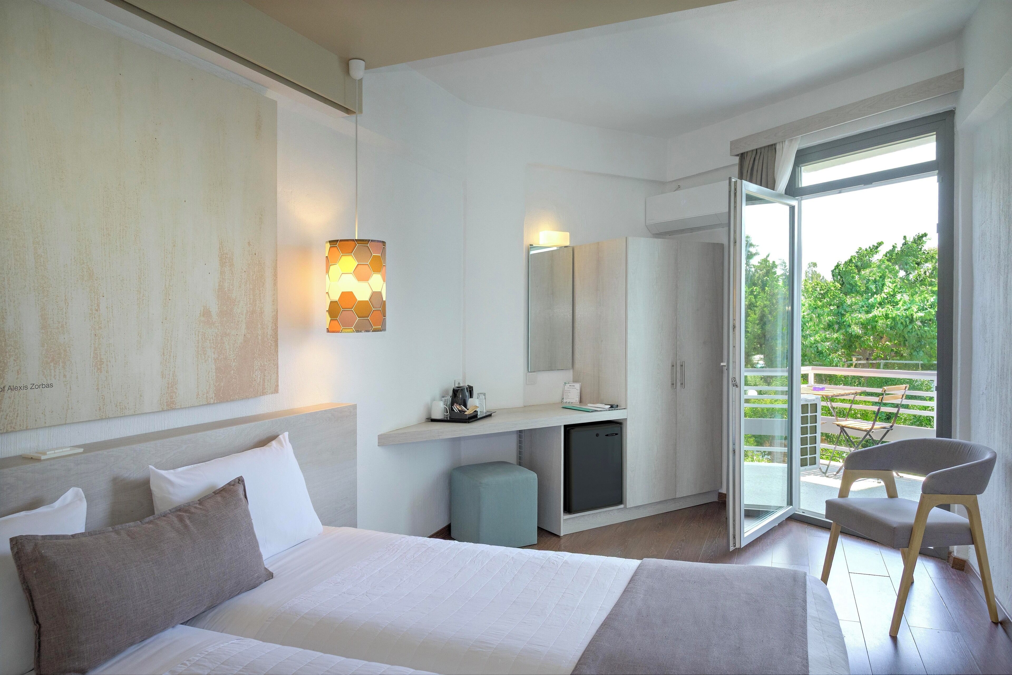 twin room, garden view | 1 bedroom, minibar, in-room safe, individually decorated